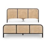 Sula Solid Wood Rattan Platform Bed - Image 4