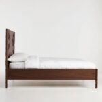 Flora Solid Wood Hand Craved Platform Bed - Image 4