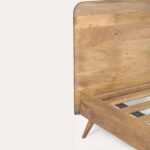 Caya Solid Wood Retro Platform Bed - Image 6