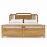 Siva Solid Wood Storage Platform Bed - Image 2