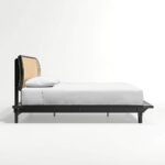Kuro Solid Wood Rattan Platform Bed - Image 3
