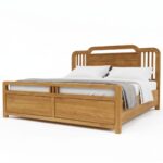 Siva Solid Wood Storage Platform Bed - Image 3
