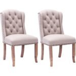 Roko Solid Wood Accent Dining Chair Set of 2 - Image 5