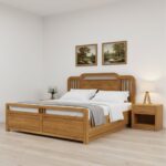 Siva Solid Wood Storage Platform Bed