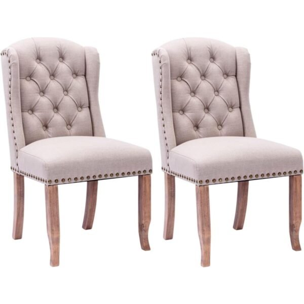 Roko Solid Wood Accent Dining Chair Set of 2 - Image 5