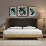 Tido Solid Wood Niwar Headboard Platform Bed