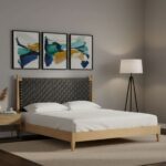 Tido Solid Wood Niwar Headboard Platform Bed - Image 2