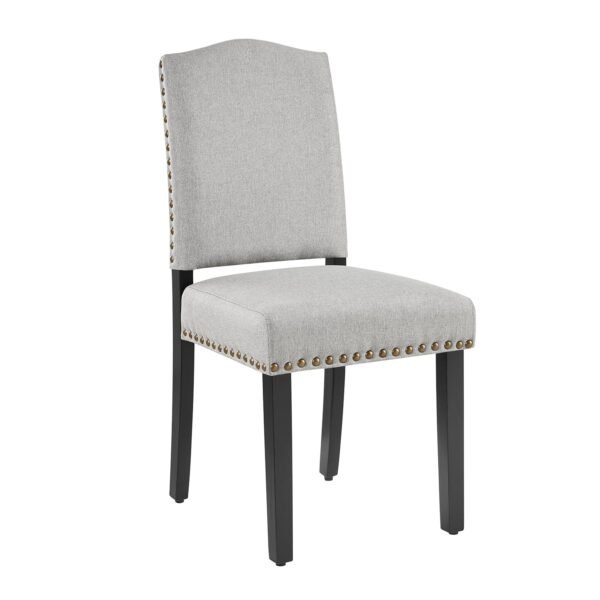 Diva Solid Wood Upholstered Dining Chair Set of 2 - Image 3