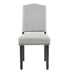 Diva Solid Wood Upholstered Dining Chair Set of 2 - Image 4