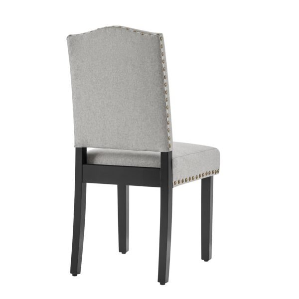 Diva Solid Wood Upholstered Dining Chair Set of 2 - Image 5