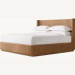 Ryan Solid Wood Fluted Platform Bed - Image 2